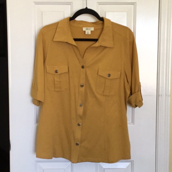 Women’s Style And Co. Short Sleeve Blouse - Picture 4 of 4